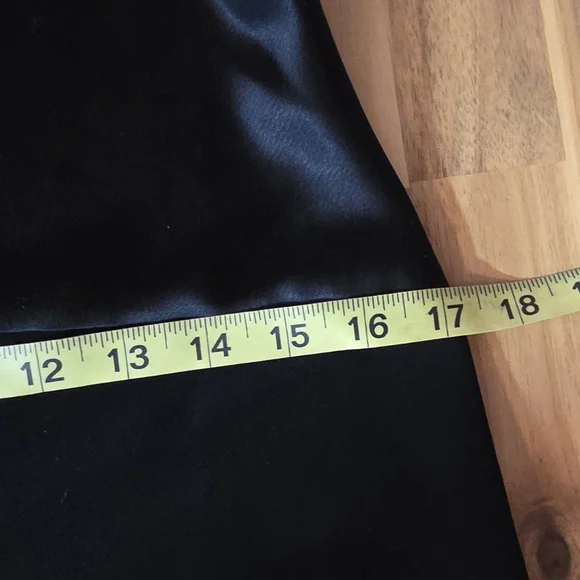 Tahari Dress Evening Drop Waist Cowl Neck Spagetti Strap Black Women Size 8 - Picture 13 of 16